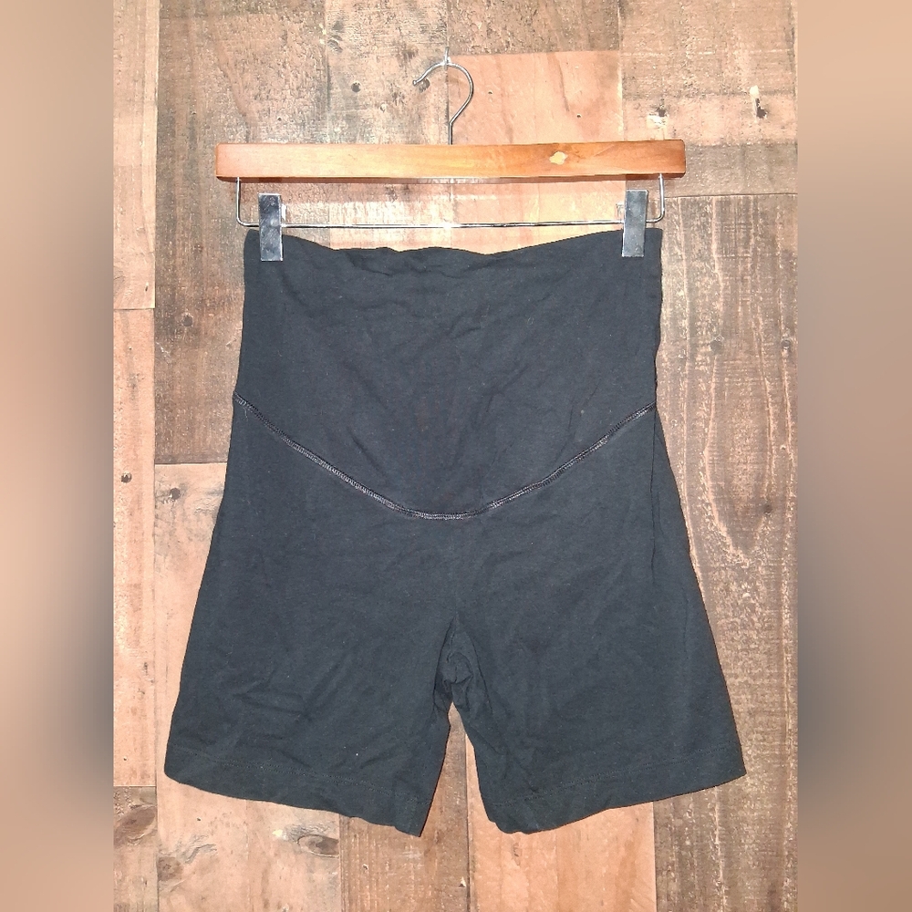 Old Navy Maternity 4 Way Stretch Bike Shorts Size Small Black